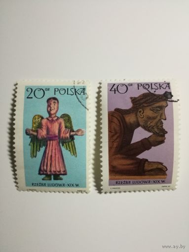 Польша 1969. Популярные скульптуры XIX века