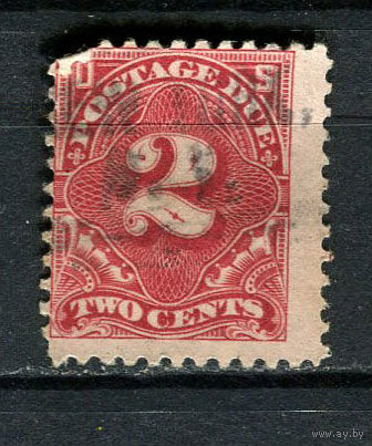 США - 1916/1925 - Цифры 2С. Portomarken - [Mi.38Cp] - 1 марка. Гашеная.  (Лот 84Ga)-T25P40