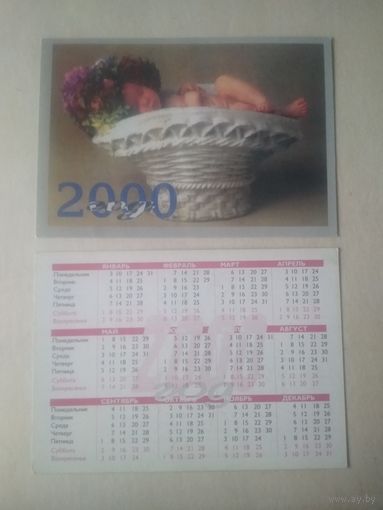 Карманный календарик. Дети. 2000 год