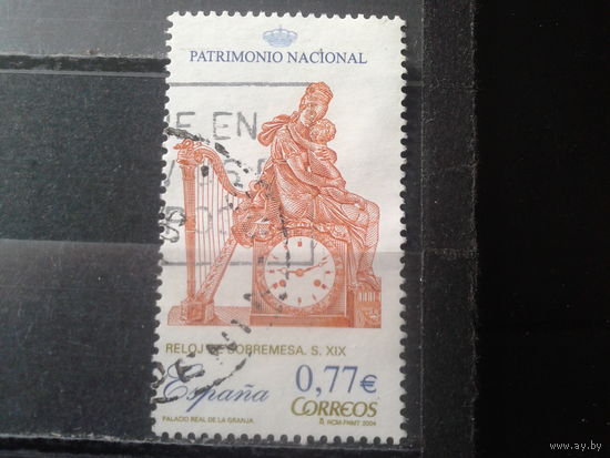 Испания 2004 Часы, 19 век, марка из блока Михель-1,6 евро гаш