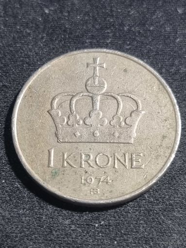 Норвегия 1 крона 1974