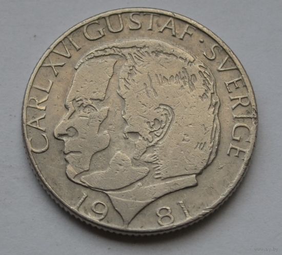 Швеция, 1 крона 1981 г.