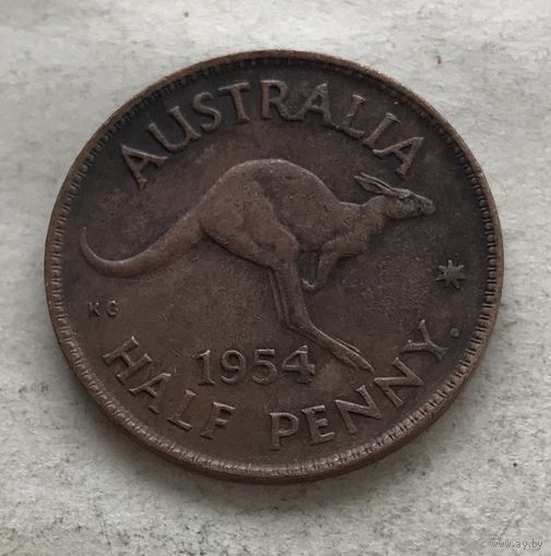 Австралия пол-пенни 1954 Елизавета II