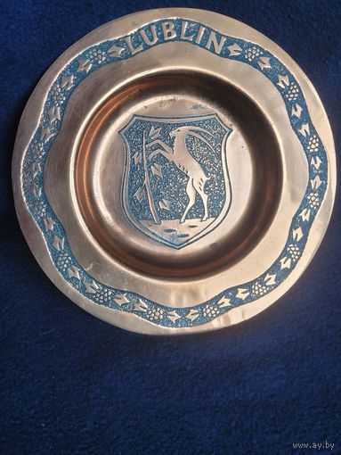 Тарелка настенная  Lublin (медь)