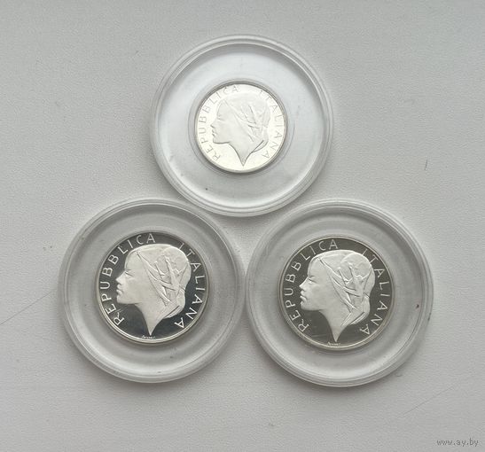 ИТАЛИЯ 200 лир 1989 г. + 500 лир 1989,1990 г.