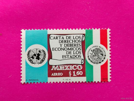 Мексика. ООН. ( 1 марка ) 1975 года. 7-15.