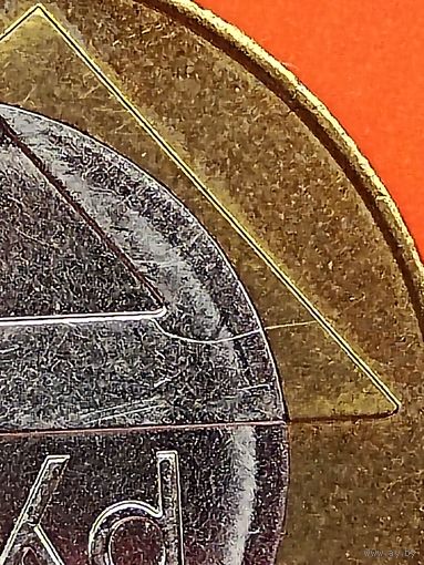 БРАК ! 2 рубля 2009 г. шт.b.(герб образца 2020 г.) - РАСКОЛ штемпеля на РЕВЕРСЕ, без мц.(2).