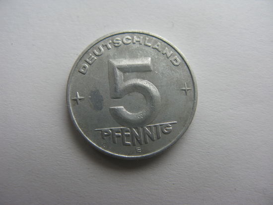 ГДР 5 пфеннигов 1953 Е