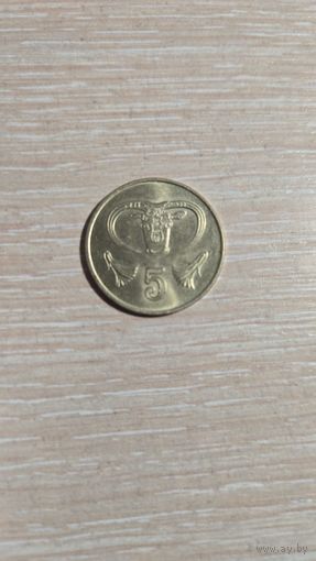 5 центов Кипр 1991