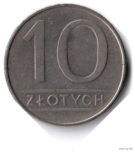 Польша. 10 злотых. 1987 г.