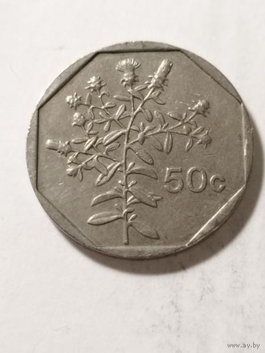Мальта 50 центов 1991
