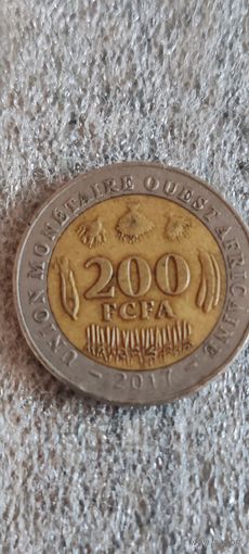 Западноафриканское государство 200 франк 2017