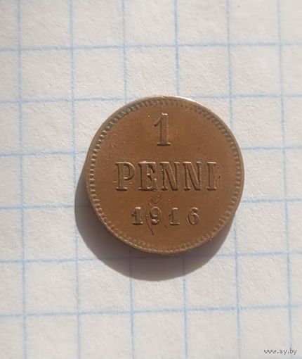 1 пенни 1916 года