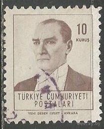 Турция. Кемаль Ататюрк. Первый Президент. 1961г. Mi#1817.