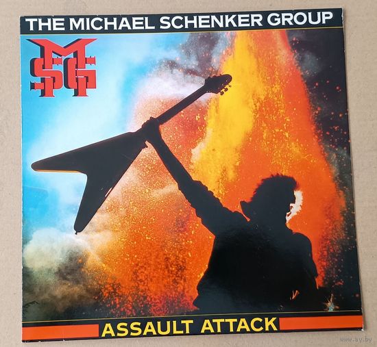 MICHAEL SCHENKER GROUP - Assault Attack (GERMANY винил LP 1982)
