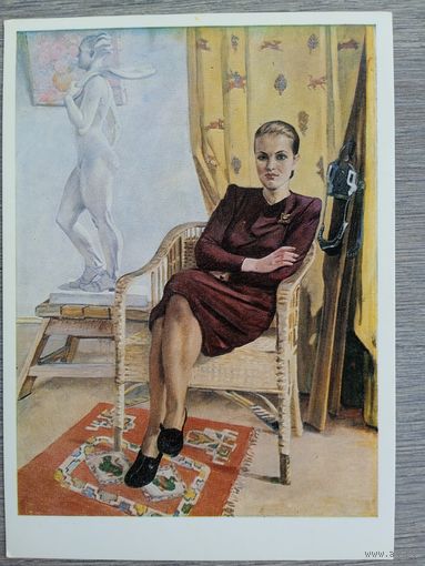 Дейнека. Портрет архитектора Т. Милешиной