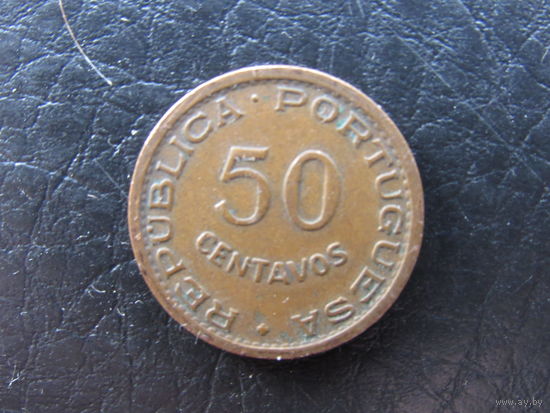 Ангола. 50 центавос. 1953. С 20 копеек. Распродажа коллекции. Смотрите другие лоты.