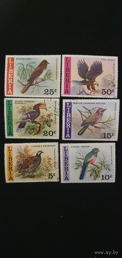Либерия птицы 6шт