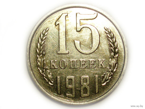 15 копеек 1981 aUNC