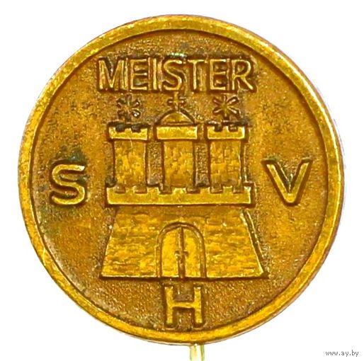 Германия. Герб города Гамбург с буквами "S V" и словом "MEISTER" (Мастер).