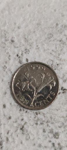 Бермуды 10 цент 1999