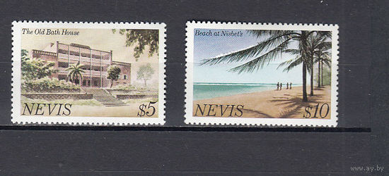 Виды острова. Невис. 1981. 2 марки. Michel N 58-59 (8,0 е)