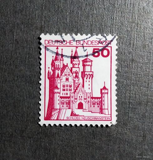 Марка Германия 1977 год Архитектура