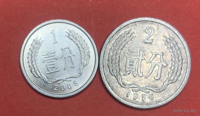 Китай 2 монеты