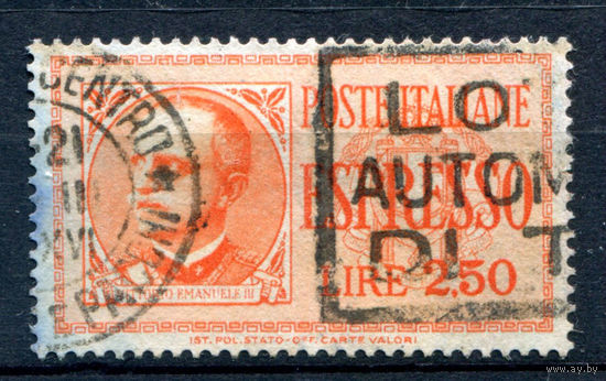 Италия (Королевство) - 1933г. - король Виктор Эммануил III, экспресс - 1 марка - полная серия, гашёная [Mi 436]. #1-It-20-A-2