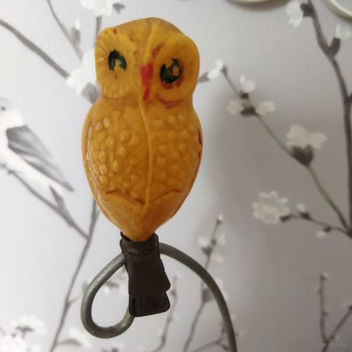 Елочная игрушка сова