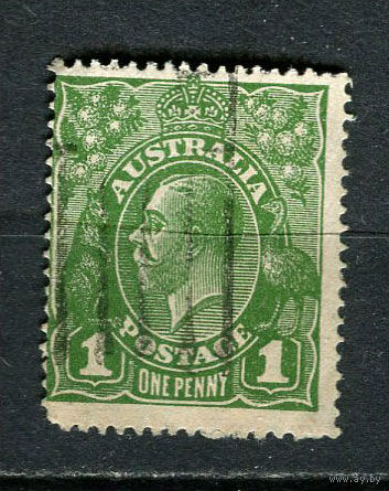 Австралия - 1926/1930 - Георг V 1Р - [Mi.70XA] - 1 марка. Гашеная.  (Лот 12JR)-T3P19