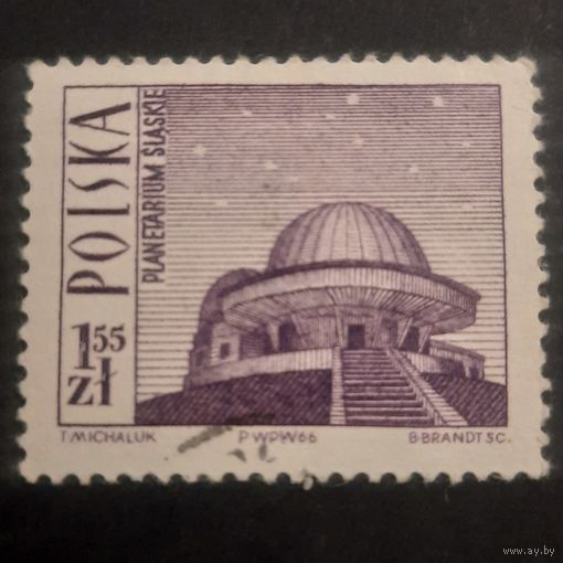 Польша 1966. Архитектура. Планетарий в Слёнске