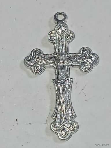 Крестик  с рубля .