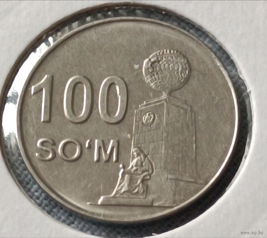 Узбекистан. 100 сом 2018 года. (*).