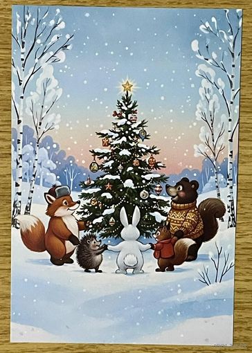 Открытка для посткроссинга чистая 10х15 см. (на тонкой бумаге)