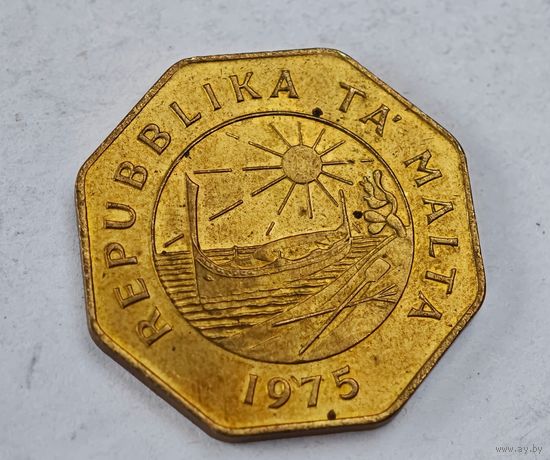 Мальта 25 центов 1975 год