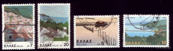 4 марки 1979 год Греция 1391,1393,1397,1399