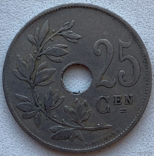 Бельгия 25 сантимов 1922 г. BELGIE