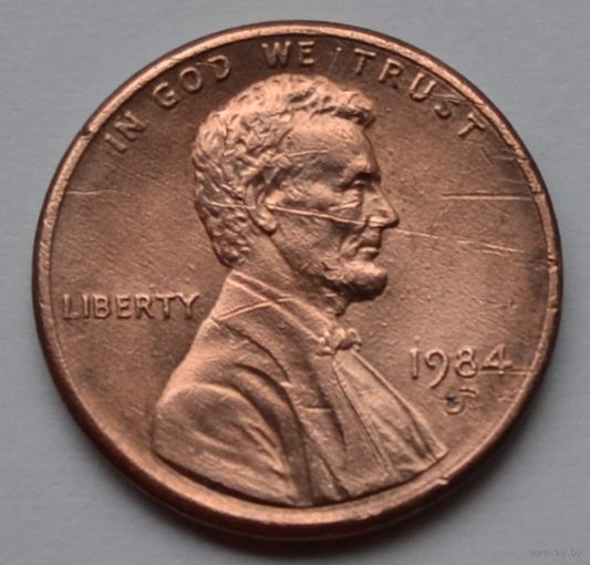 США, 1 цент  1984 г. D