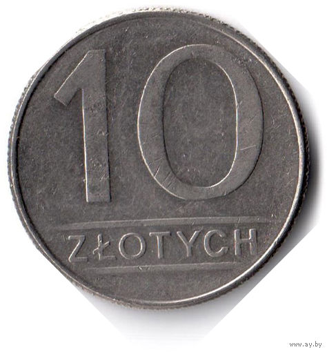 Польша. 10 злотых. 1988 г.