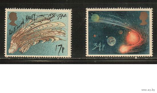 Великобритания-1986(Мих.1060,1063) , **    , Планеты, Галилей