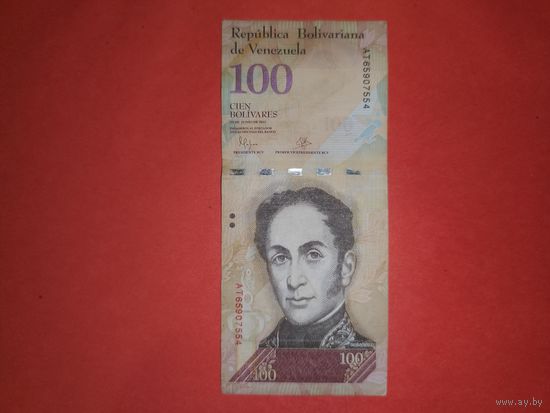 Венесуэла 100 боливар 2015