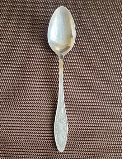 Ложка десертная "Пламя", мельхиор, Оленегорск.