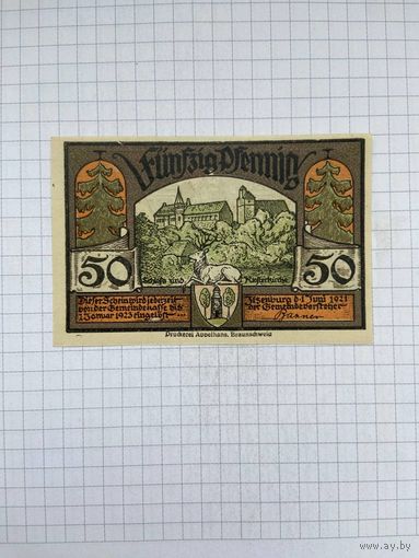 Нотгельд 50 пфеннигов Германия Ильзенбург-0501