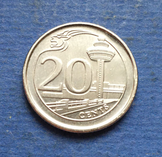 Сингапур 20 центов 2019