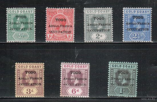 Того-1915,(Мих.22-28) * ,  Стандарт, Надп., Англо-Французская Оккупация