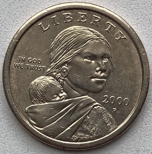 США 1 доллар 2000 г. P. Сакагавея. Парящий орел
