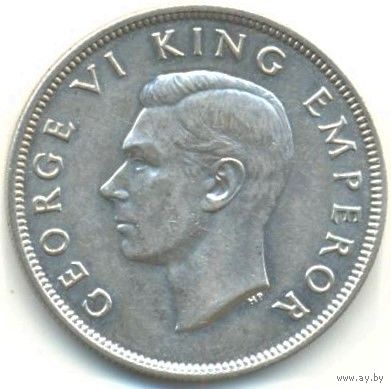 Новая Зеландия. 1/2 кроны 1940 г. 100 лет Новой Зеландии.