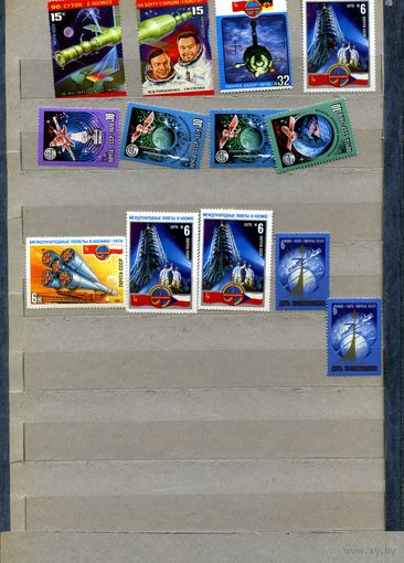 СССР, 1978 , СБОРНЫЙ ЛОТ космос, 13 м, чистая по 15 коп шт