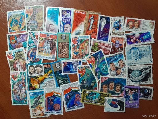 КОСМОС (34 чистые марки СССР)
